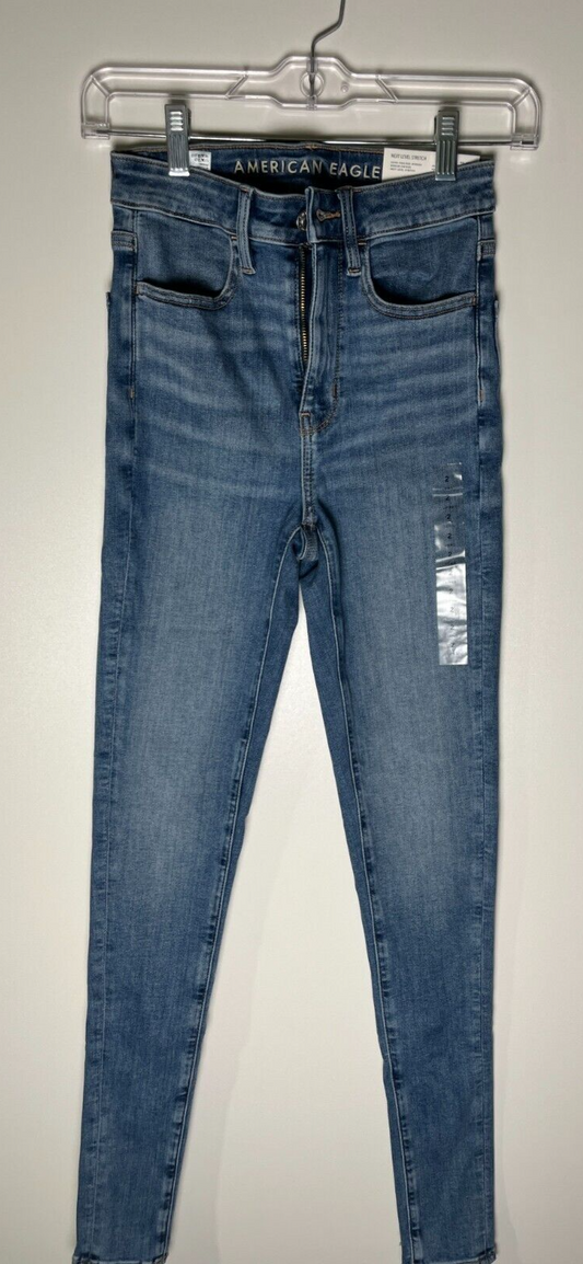 American Eagle Women's 2 Next Level Stretch Super High-Waisted Jegging 3435-4756