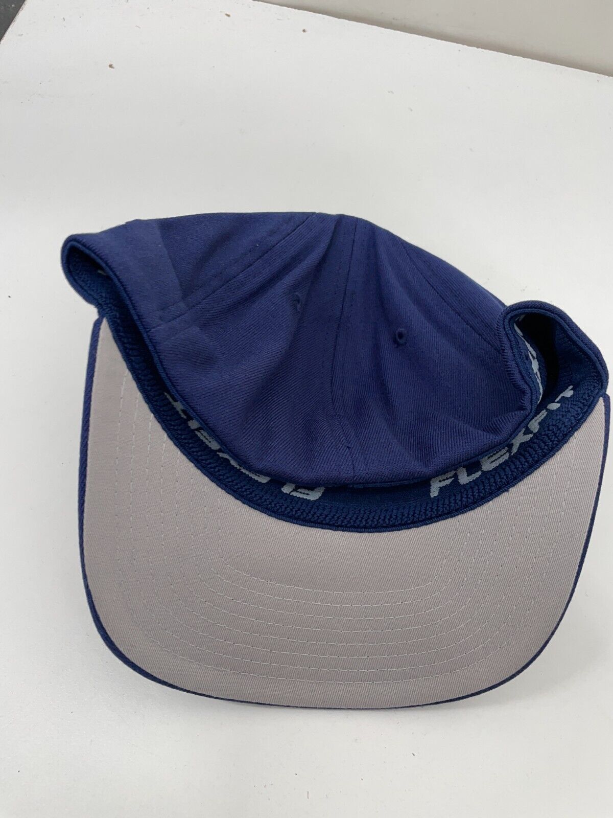 Branded Bills Men S/M Skull Flexfit Hat Navy Blue Uncle Sam Patriot Baseball Cap