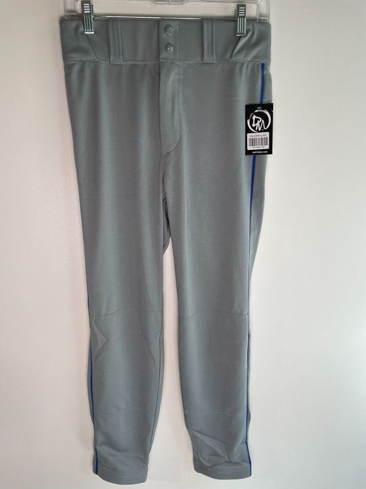 Dirty Mids Youth Boys M The Essentials Baseball Pants Gray Knit Anti-Slip