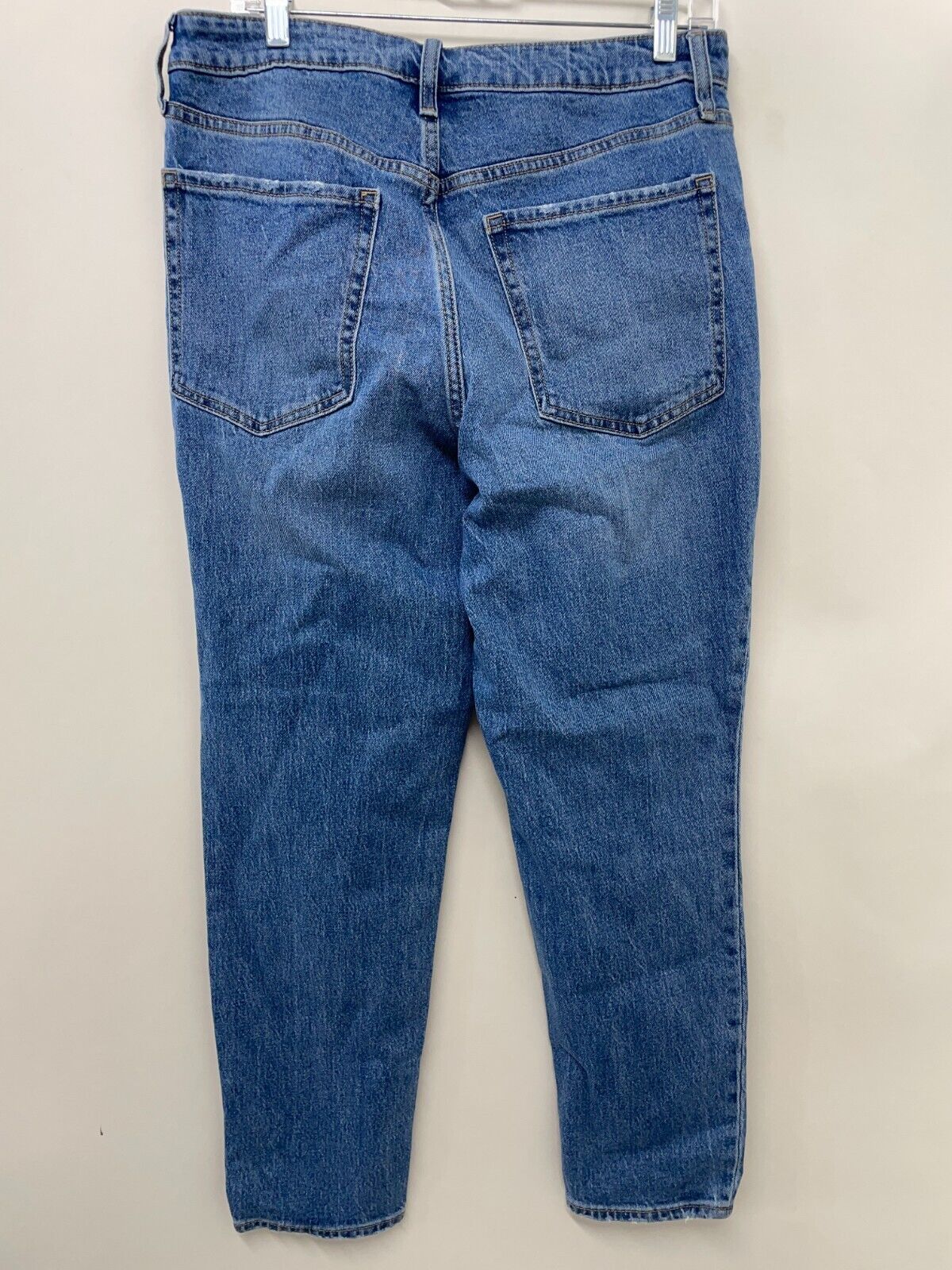 Old Navy Womens 12 High-Waisted OG Straight Ankle Jeans Secret-Smooth Pockets