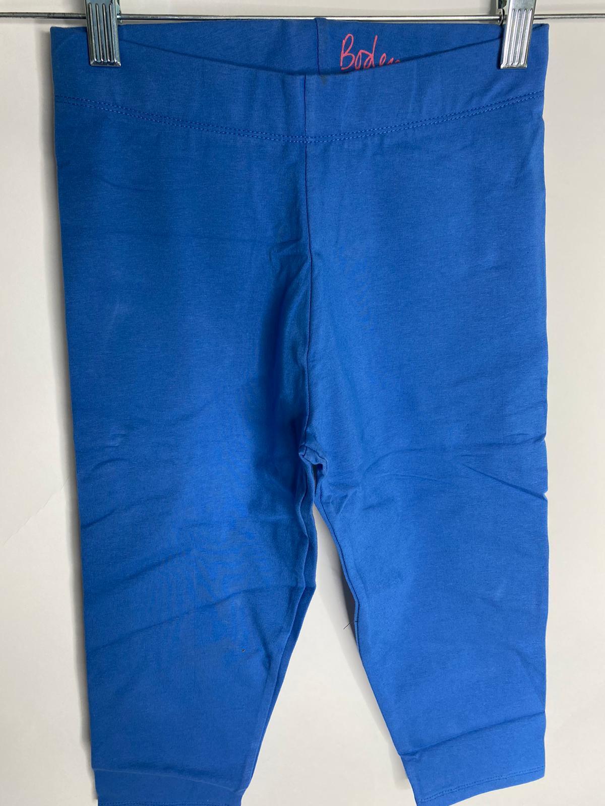 Boden Kids Girls 11-12 Blue Plain Cropped Legging G2686 Pull On Pant