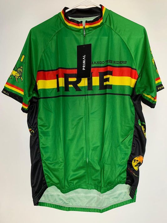 Primal Mens KDM Irie Mango Tree Riders Sport Cut Full Zip Cycling Jersey