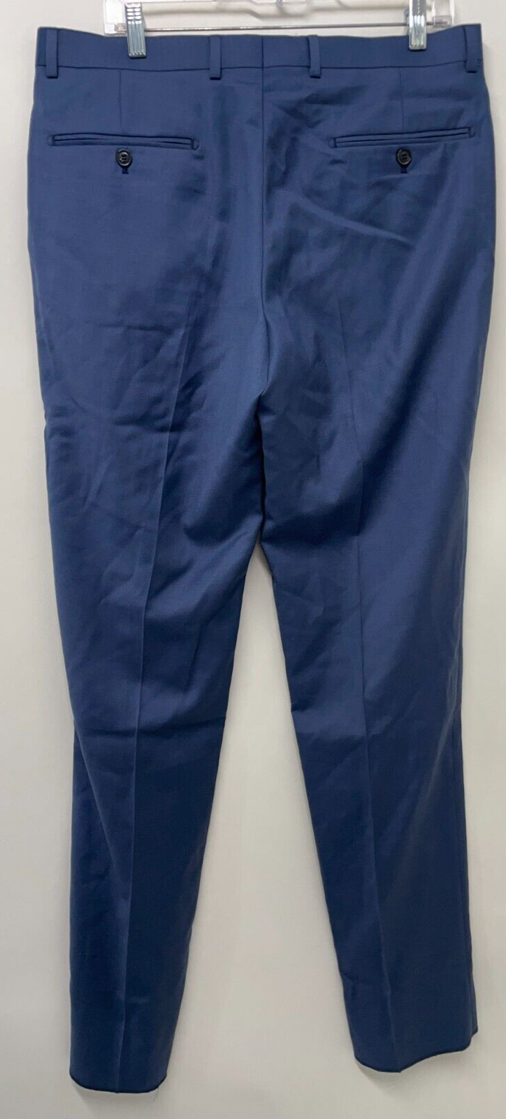 Combatant Gentleman Mens 34 Essential Slim Fit Suit Dress Pants Slate Blue