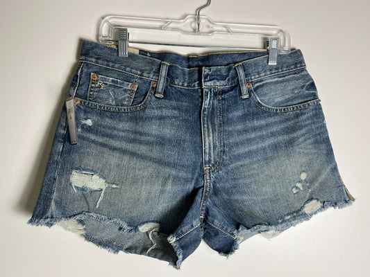 Polo Ralph Lauren Women's 29 Cut Off Denim Jean Shorts Distressed Sofia Crosby