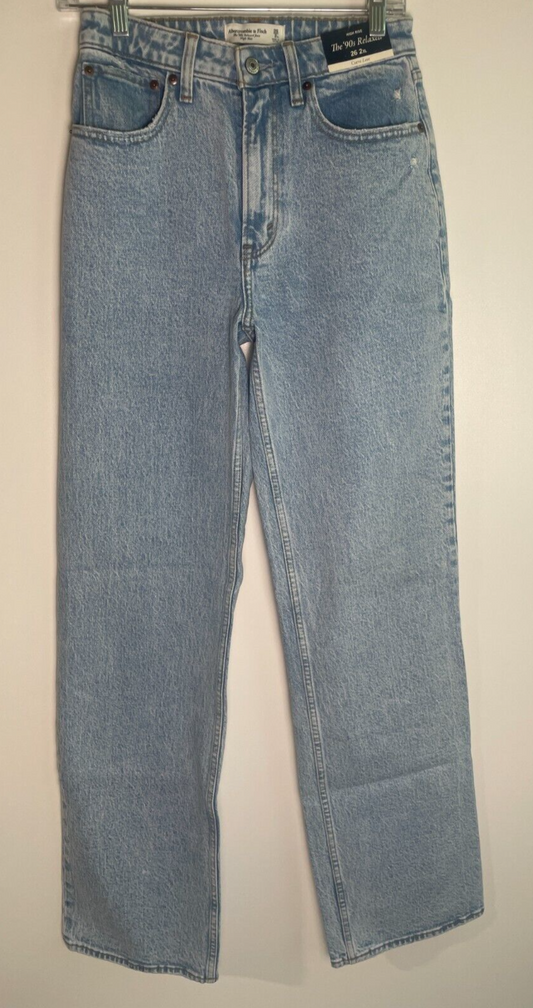 Abercrombie & Fitch Women's 26 2XL Curve Love High Rise 90s Relaxed Jean 441183