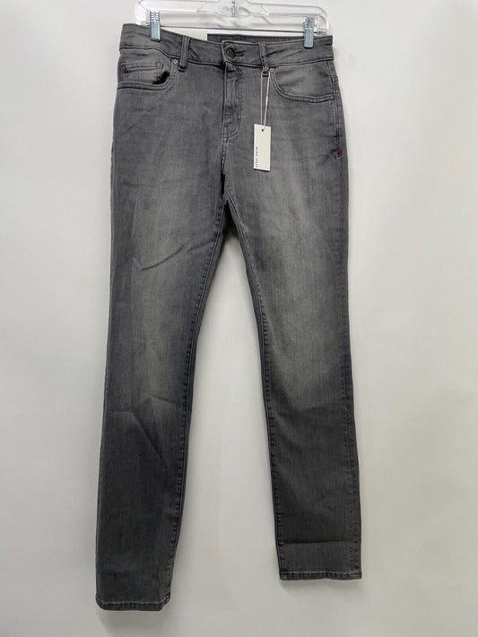 Warp + Weft Mens 30 AMS Amsterdam Slim  Jeans Light Gray Mid Rise Straight Leg