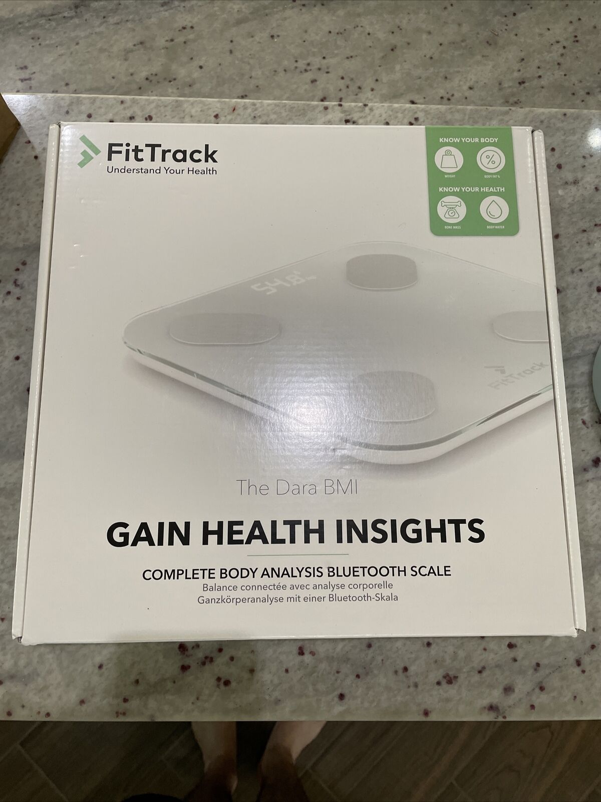 Fittrack Dara Smart Body BMI Digital Scale Bluetooth Complete