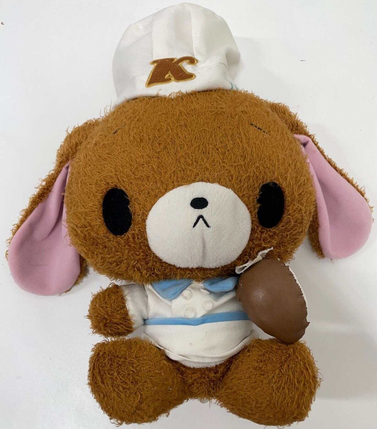 Sugarbunnies Sanrio Chef Kurousa Plush Doll Stuffed Toy Brown 11"Tall