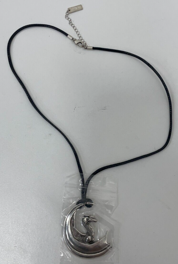 Killstar Women's Draco Pendant Necklace Silver Metal Dragon KSRA001150 NWT